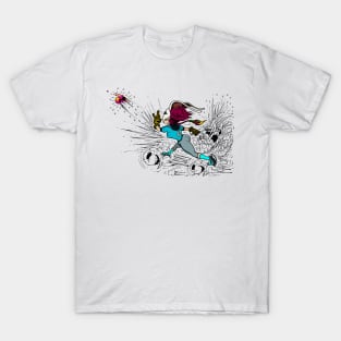 SKATING BLOODY RABBIT 020 T-Shirt